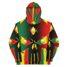 Load image into Gallery viewer, Rasta Coloring Style Huge 3 Eye Skull man Unisex Hoodie