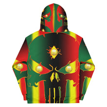 Load image into Gallery viewer, Rasta Coloring Style Huge 3 Eye Skull man Unisex Hoodie