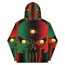 Load image into Gallery viewer, Pan African Flag Coloring Style Huge 3 Eye Skull man Unisex Hoodie