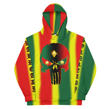 Load image into Gallery viewer, Rasta Coloring style Bornready warready  backside style 2 Unisex Hoodie