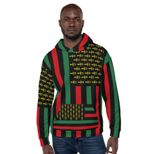 Load image into Gallery viewer, Juneteenth all over print Unisex Hoodie design 2