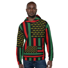Load image into Gallery viewer, Juneteenth all over print Unisex Hoodie design 3