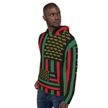 Load image into Gallery viewer, Juneteenth all over print Unisex Hoodie design 2