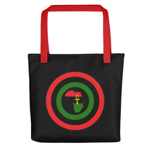 Load image into Gallery viewer, Black Shield of Africa Tote bag