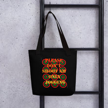 Load image into Gallery viewer, Black Please don't shoot Tote bag