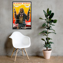 Load image into Gallery viewer, No justice no Peace Framed matte paper poster