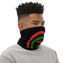 Load image into Gallery viewer, Black Shield of Africa Neck Gaiter