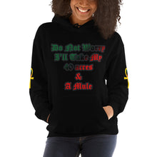 Load image into Gallery viewer, Anubis Do Not Worry I'll Take my 40 Acres & a Mule Unisex Hoodie