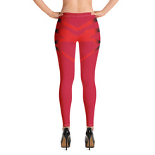Load image into Gallery viewer, Color Red Queen of NC Leggings Style 1