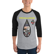 Load image into Gallery viewer, Enough is Enough no more tears/ Blood 3/4 sleeve raglan shirt