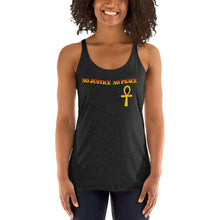 Load image into Gallery viewer, No Justice No Peace Women's Racerback Tank
