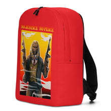 Load image into Gallery viewer, Red No Justice no Peace Minimalist Backpack