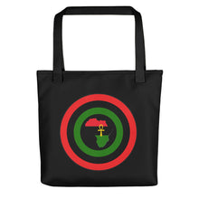 Load image into Gallery viewer, Black Shield of Africa Tote bag