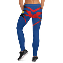 Load image into Gallery viewer, Color Blue Queen of NC Leggings Style 1