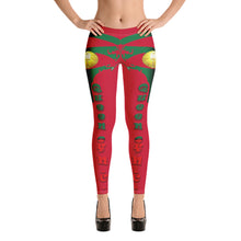 Load image into Gallery viewer, Color Red Queen of NC Leggings Style 1