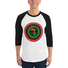 Load image into Gallery viewer, Shield of Africa 3/4 sleeve raglan shirt