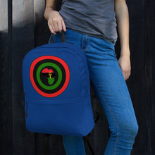 Load image into Gallery viewer, Blue Shield Of Africa Backpack