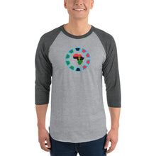 Load image into Gallery viewer, Iron Africa 3/4 sleeve raglan shirt