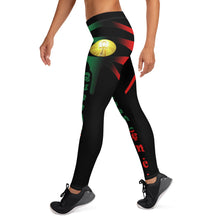 Load image into Gallery viewer, Color Black Queen of NC Leggings Style 1