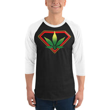 Load image into Gallery viewer, Cannabis 3/4 sleeve raglan shirt