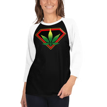 Load image into Gallery viewer, Cannabis 3/4 sleeve raglan shirt