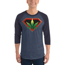 Load image into Gallery viewer, Cannabis 3/4 sleeve raglan shirt