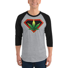 Load image into Gallery viewer, Cannabis 3/4 sleeve raglan shirt