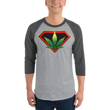 Load image into Gallery viewer, Cannabis 3/4 sleeve raglan shirt