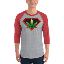 Load image into Gallery viewer, Cannabis 3/4 sleeve raglan shirt