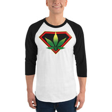 Load image into Gallery viewer, Cannabis 3/4 sleeve raglan shirt