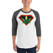 Load image into Gallery viewer, Cannabis 3/4 sleeve raglan shirt