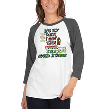 Load image into Gallery viewer, It's in my DNA baseball raglan shirt