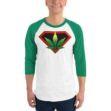 Load image into Gallery viewer, Cannabis 3/4 sleeve raglan shirt