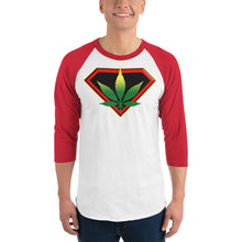 Load image into Gallery viewer, Cannabis 3/4 sleeve raglan shirt