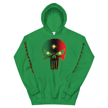 Load image into Gallery viewer, Bornready Warready Back side style 2....... Unisex Hoodie