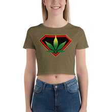 Load image into Gallery viewer, Cannabis woman Women’s Crop Tee