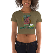 Load image into Gallery viewer, Its in my DNA women’s Crop Tee