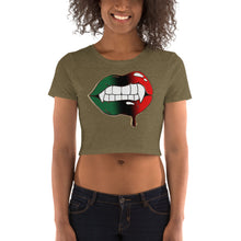 Load image into Gallery viewer, Lips it in my DNA Women’s Crop Tee