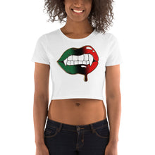 Load image into Gallery viewer, Lips it in my DNA Women’s Crop Tee