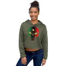 Load image into Gallery viewer, Bornready warready Crop Hoodie style 2