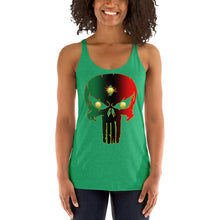Load image into Gallery viewer, Bornready Warready style 1 backside Women's Racerback Tank