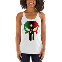 Load image into Gallery viewer, Bornready Warready style 1 backside Women's Racerback Tank