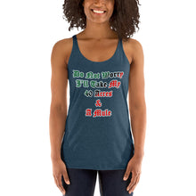 Load image into Gallery viewer, Anubis Do Not Worry I Will Take My 40 Acres & A Mule Women's Racerback Tank