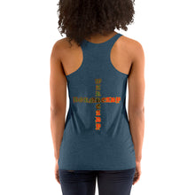 Load image into Gallery viewer, Bornready Warready style 1 backside Women's Racerback Tank