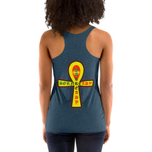 Load image into Gallery viewer, Bornready Warready style 2 backside Women's Racerback Tank