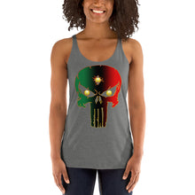 Load image into Gallery viewer, Bornready Warready style 1 backside Women's Racerback Tank