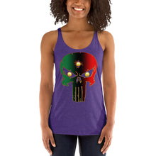 Load image into Gallery viewer, Bornready Warready style 1 backside Women's Racerback Tank