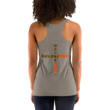 Load image into Gallery viewer, Bornready Warready style 1 backside Women's Racerback Tank