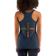 Load image into Gallery viewer, Bornready Warready style 1 backside Women's Racerback Tank