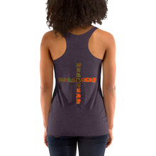 Load image into Gallery viewer, Bornready Warready style 1 backside Women's Racerback Tank